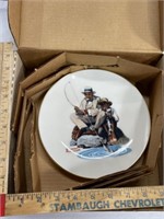 1978 Norman Rockwell plate catching the big one