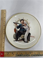 1978 Norman Rockwell plate ship ahoy