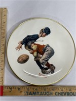 1978 Norman Rockwell plate Saturday’s heroes
