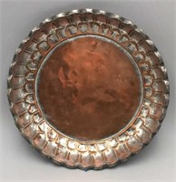 Middle Eastern Tinned Copper Bowl - Heavy