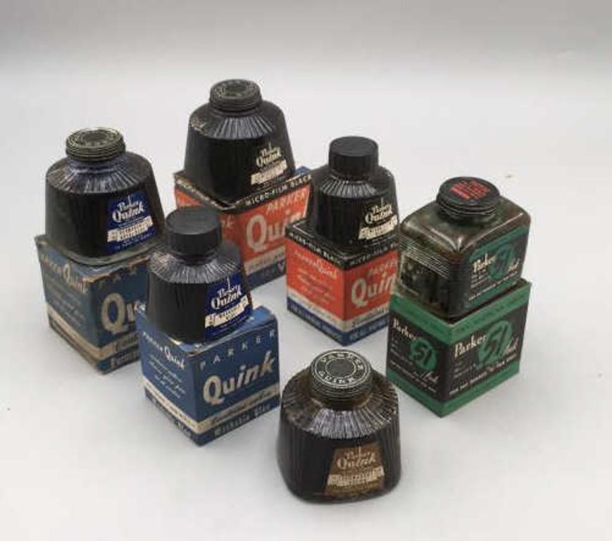 Vintage Parker Quink Permanent & Washable Inks