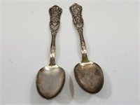 2 Silverplate Spoons George V & Jellico