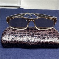 Tinted glasses with case