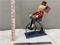 13" Uncle Sam on High Wheel Bicycle