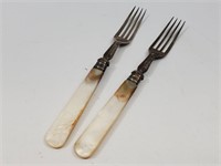 Mother Of Pearl Handled Antique Forks