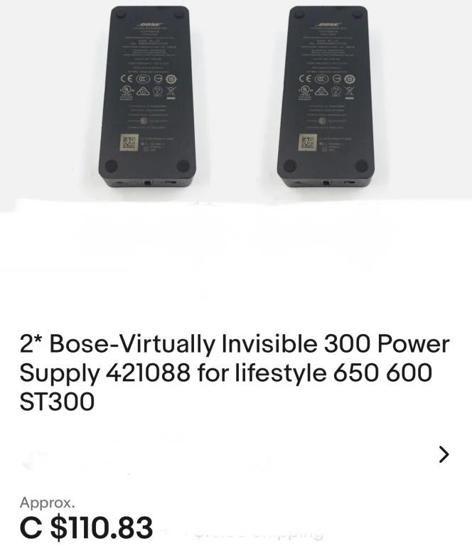 2 Bose Virtually Invisible 300 model 421088