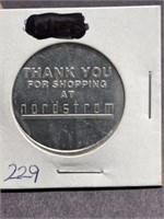 Nordstrom token, thank you advertising