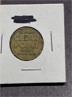 Arcade token Cedar point souvenir coin
