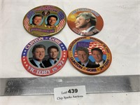 Vintage Clinton Gore Presidential Campaign Buttons