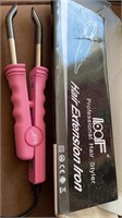 Loof professional hair extension iron - pink -