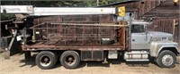 1993 Ford LTL9000 Crane Truck ~ Silver