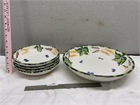 Ceramic Bowls & Serving Bowl