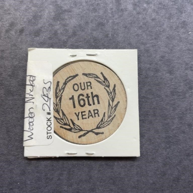Vintage Arkansas wooden nickel