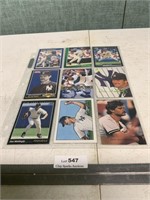 Qty=9 Vintage Don Mattingly Baseball Cards