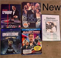 6 sealed dvd/blu ray  plus 10 used