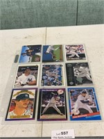 Qty=9 Vintage Don Mattingly Baseball Cards