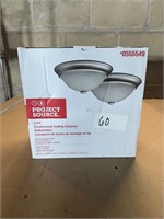 Two brand new flush mount ceiling fixtures