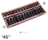 Vintage-Style 13 Digits Rods Wooden Abacus