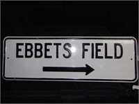 Ebbets Field Metal Sign