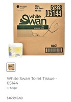 White Swan Toilet Tissue - 05144 48 rolls