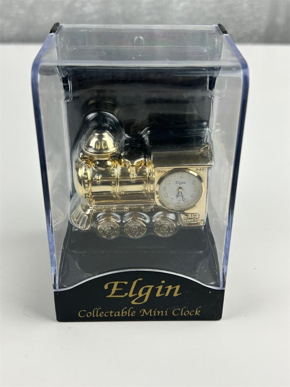Miniature Elgin Train Clock