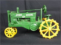 Antique Cast Iron John Deere Model A Toy Tractor