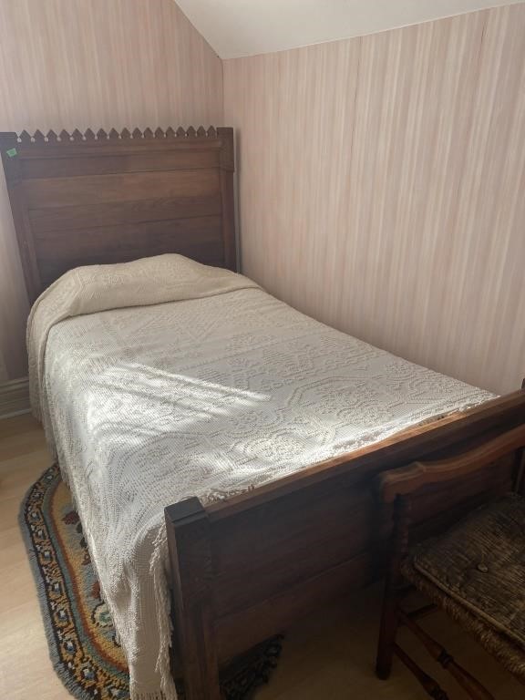 Single antique bed only  bedding not included