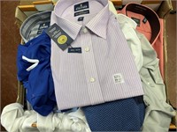 mens shirts size 17.5 and x large, 1 is 2xlarge