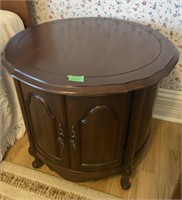 Round side table