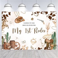 $10  1st Rodeo Backdrop 5'3'  Wild West Theme
