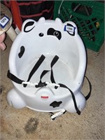 kids cow booster seat with straps