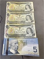 4 Canidian Bills