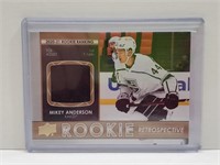 Mikey Anderson Rookie Retrospective Jersey card