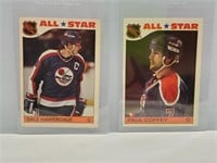 Lot of 2 1985 Topps All Star Stickers