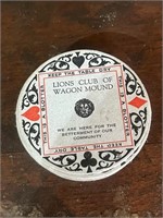 (1) SET OF "LIONS CLUB" WAGON MOUND , NM COASTERS