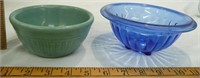 5" Stoneware Bowl and Blue Bowl