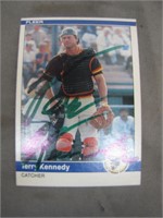 1984 Fleer Signed Terry Kennedy Baseball Card