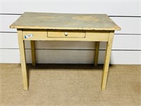 Painted Single Drawer Farmhouse Work Table