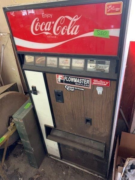 Coca-Cola Machine 30”X26”X67” as is 40 cents