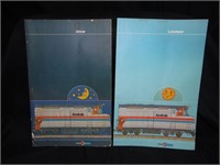 Amtrak Lunch and Dinner Menu's from 1979