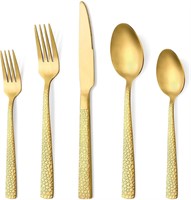 20-Pc Gold Silverware Set  for 4