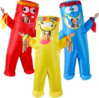 3 Pcs Inflatable Tube Man Blow up Costume
