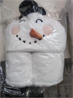 40x50 Snowman Kids' Hooded Blanket - Pillowfort