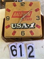 Baldwin Clock electric 16”X16” runs