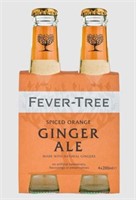 4-Pk Fever Tree Spiced Orange Ginger Ale, 200ml