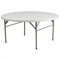 Flash Furniture 5-Ft Bi-Fold White Table
