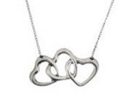 Tiffany & Co. Elsa Peretti Triple Heart Necklace