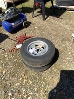 56) 2 13" trailer wheels and tires