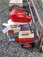 (2) Vintage Oil Cans & (1) Metal Gas Can