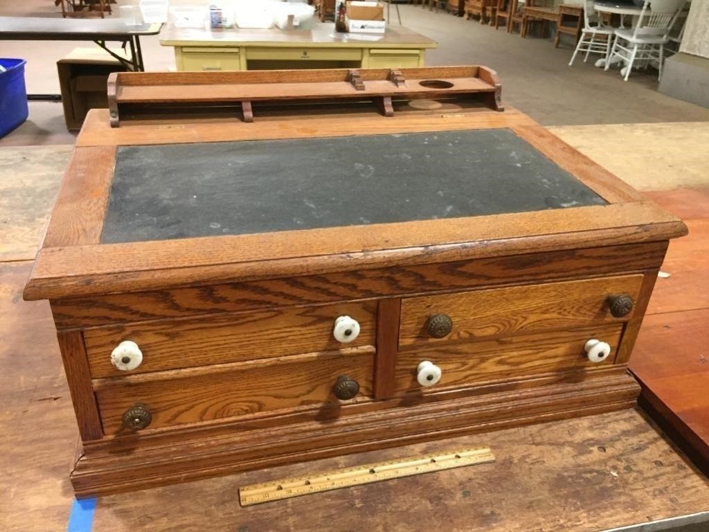 Antique Thread Spool Cabinet